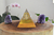 Orgonite - Prosperidade: Citrino Natural, Pirita e Jaspe Amarela