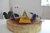 Orgonite - Prosperidade: Citrino Natural, Pirita e Jaspe Amarela - Ganapati Om