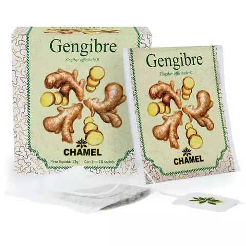Chá em Sache Gengibre 10un x 13gr Chamel