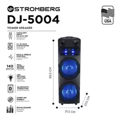 STROMBERG Torre Portátil - 10'' - BT - Entrada Micrófono - Aux - Dj 5004 en internet