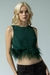 Croptop con plumas