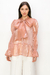 Blusa organza moño