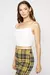 Crop top satinado - tienda en línea