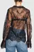 Blusa de encaje con transparencia - comprar en línea