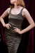 Vestido ajustado black gold - comprar en línea