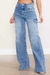 Pantalon tipo cargo con perlas