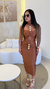 VESTIDO LUXO MARROM - comprar online
