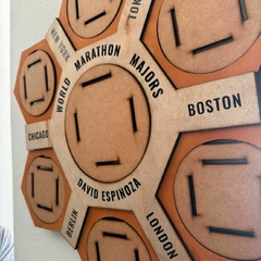 MEDALLERO HEXAGONAL WORLD MARATHON MAJORS - cardiamo