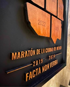 MEDALLERO SERIAL MARATONES CDMX