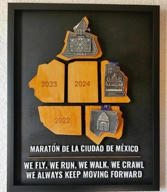 MEDALLERO SERIAL MARATONES CDMX - tienda en línea