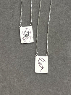 Escapulário Jesus+Nossa Senhora
