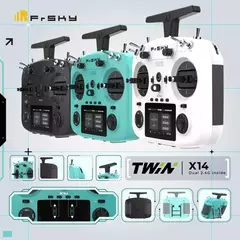 Transmisor FrSky TWIN X14 Sistema de radio dual 2.4G, diseño ergonómico, compacto y flexible (se entrega con bateria y estuche transporte) - comprar online