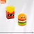 Sacapuntas Plástico C/ Depósito + Goma - Diseño Fast Food