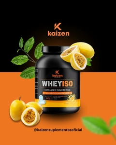 WHEY ISOLADO COM ÁCIDO HIALURÔNICO | SABOR MOUSSE DE MARACUJÁ | 907G - Kaizen suplementos
