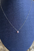 Colar em Ouro Branco 18k Brilhantes 0,03ct e Rubi - comprar online