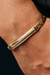 Pulseira em Ouro Amarelo 18k Malha com Placa Central - Bateia Joias