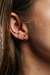 Brinco Meia Argola 2 Aros 18k - comprar online