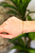Pulseira em Ouro Rosé 18k Bracelete Meia Cana - Bateia Joias
