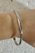 Pulseira em Ouro Branco 18K Bracelete Liso na internet