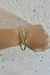 Pulseira em Ouro Branco 18K Bracelete Liso - comprar online
