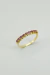 Meia Aliança em Ouro Amarelo 18K com Rubi 0,35ct - comprar online