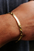 Pulseira em Ouro 18k Placas e Elos - Bateia Joias