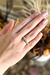 Anel em Ouro Amarelo 18k Pavê Favos Diamante 0,28ct na internet