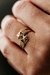 Anel 2 estrelas 3 cores 18k