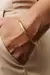 Pulseira em Ouro 18k Bracelete Meia Cana Trabalhado - comprar online