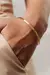 Pulseira em Ouro 18k Bracelete Meia Cana Trabalhado na internet