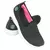 Tênis Feminino Confortável Caminhada e Academia Sem Cadarço Slip On Calce Fácil Leve Zeus 1X Preto/Pink na internet