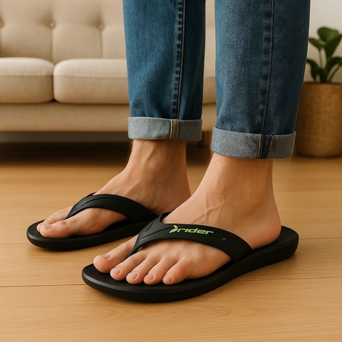 Chinelo Masculino Rider Street Dedo Original Grendene Preto