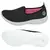 Imagem do Tênis Feminino Confortável Caminhada e Academia Sem Cadarço Slip On Calce Fácil Leve Zeus 1X Preto/Pink