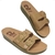 Chinelo Anatômico Webe Flex Feminino 2 Fivelas Bege - comprar online