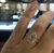 Anillo plateado/naranja