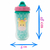 Copo Parede Dupla com Canudo Animal Fun - Buba - Girafa - Letoy