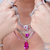 Pingente Coração Pink - comprar online