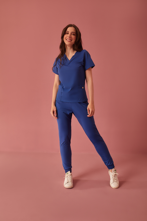SCRUB ANNY - AZUL ROYAL