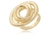 CONJUNTO DE BRINCO E ANEL DOURADO BANHO 18K - comprar online