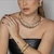 CONJUNTO DE BRINCO E COLAR COM ZIRCÔNIA BANHO EM OURO 18K