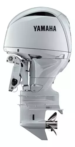 Motor de Popa Yamaha 150HP - F150LET2X - Branco - Partida Elétrica - Comando à Distância - Rabeta 25" - 4 Tempos
