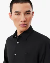 Camisa Elegante Lisa Slim-Fit Lacoste.