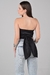 Blusa Draped Preta na internet