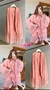 Robe Cetim Seda Rosa