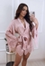 Robe Feminino Passion Curto Em Cetim Passion Rosa Chá