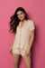 Pijama Americano Off White Dourado