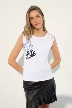 Camisa Life Blanca en internet