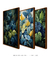 Conjunto de 3 Quadros Decorativos Mata Azul na internet