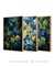 Conjunto de 3 Quadros Decorativos Mata Azul - comprar online