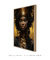 Quadro Decorativo Mulher preta com detalhes Dourado 01 - comprar online